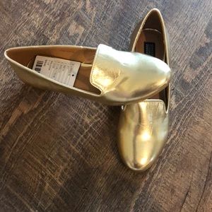 Gold Loafers